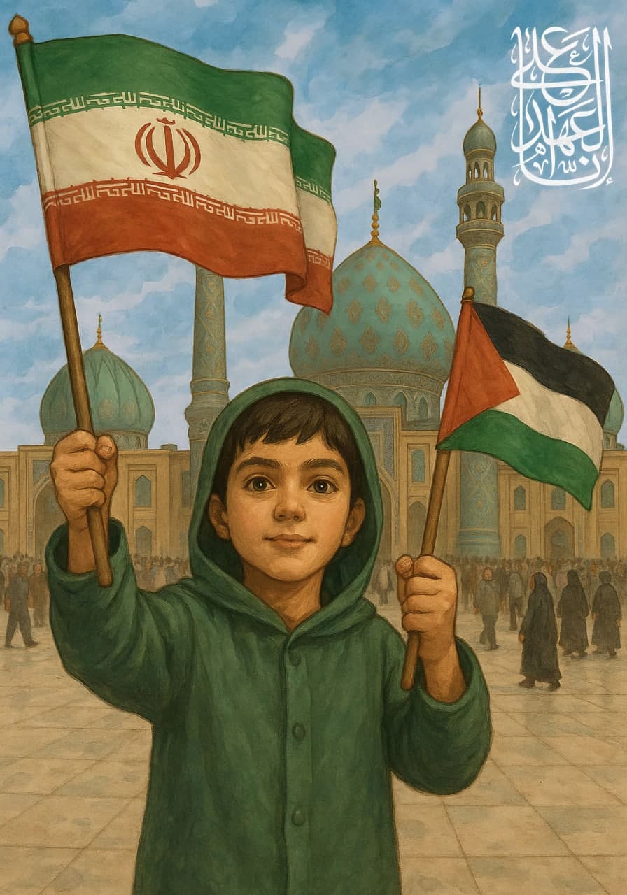 تصویرسازی انا علی العهد